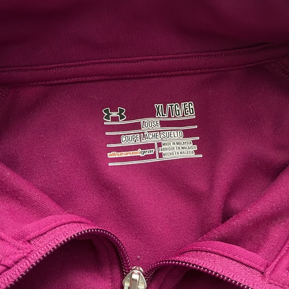 Under armour xl fusia all season long sleeve zipper light jacket - Picture 4 of 4